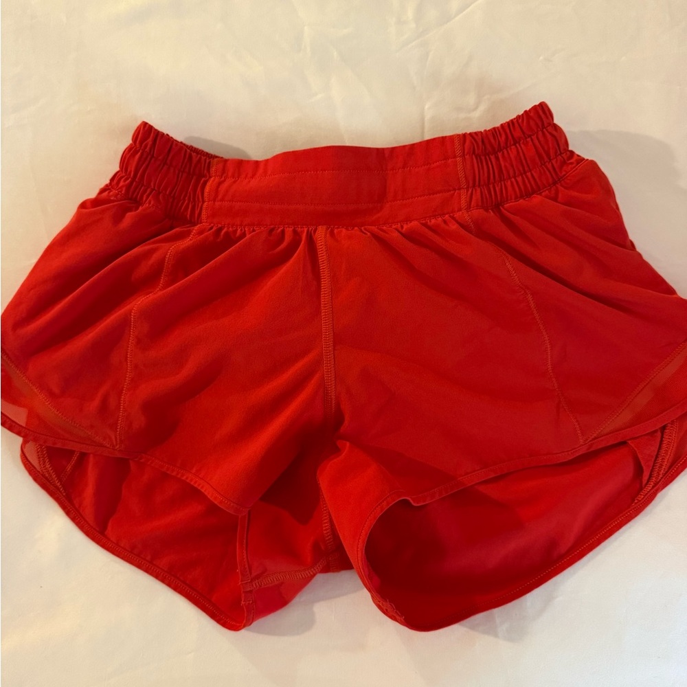 Women's Red Athletic Shorts Lululemon